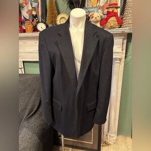 Oscar de la Renta Men’s Navy Cashmere jacket-46 R stunning